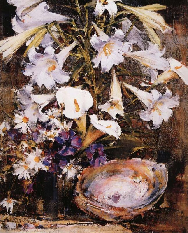 Nikolay Fechin Lily and Shell oil painting image